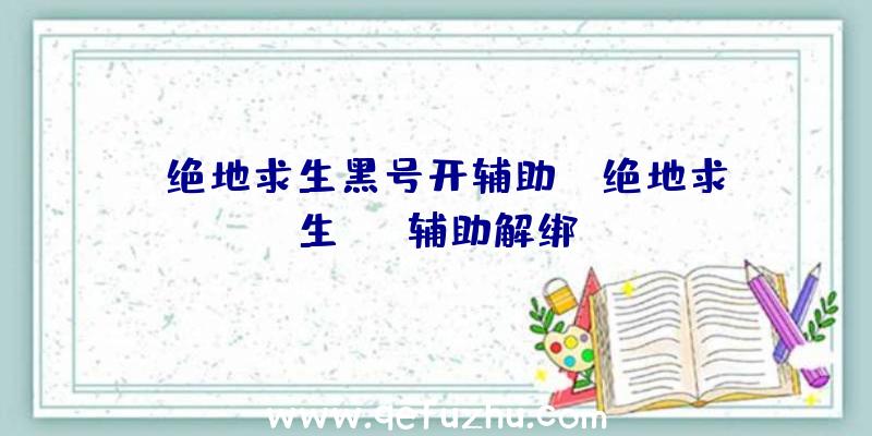 「绝地求生黑号开辅助」|绝地求生cmd辅助解绑